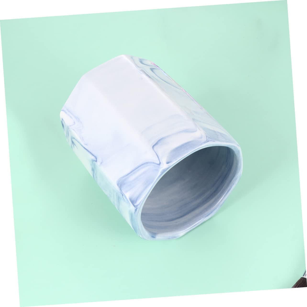 Porte-stylo Pot à crayons Fournitures de bureau Organisateur de stockage Porte-conteneurs Bureau Nordique Gris Fournitures Tasse de bureau Conteneur de stylo en céramique Bureau Cas d'école Décoration