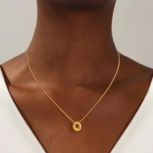Gold Necklace for Women - 18K Really Gold Filled Sun Knot Heart Infinity Pendant Necklace Dainty Pendant Choker Necklaces Birthday Gifts Waterproof Good Jewelry for Women2