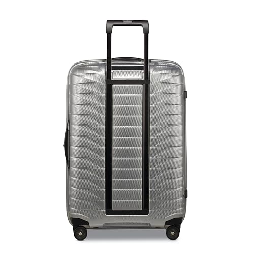 Image of Samsonite Proxis Medium Hardside Luggage with Dual Spinner Wheels - Innovative Roxkin Lightweight Shell With Ultimate Durability- Includes TSA Lock, Ergonomic Telescoping Handle - Silver