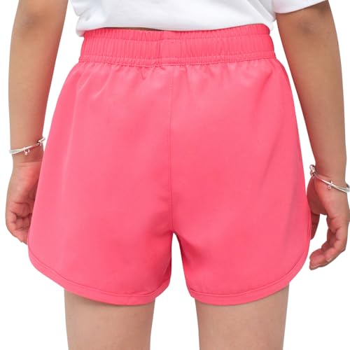 Image of MEILONGER Girls Swim Shorts 2 in 1 Bathing Suits Kids Quick Dry Boardshort Bottoms Swimming Swimwear with Compression Liner