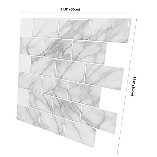 Art3d 10-Sheet Peel and Stick Backsplash Tile for Kitchen (12