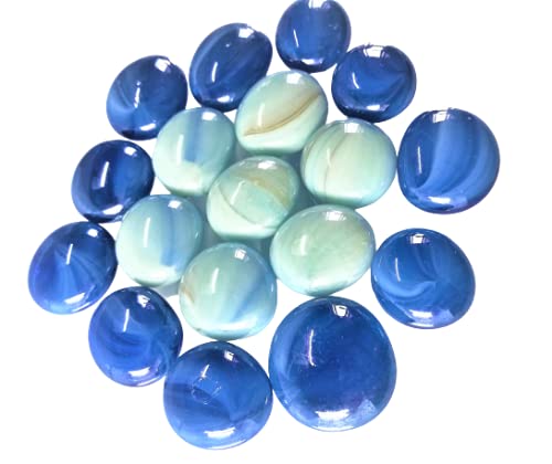 See full amazon price history chart for OMI Mixed Blue and White (Blue) Opaque Round Glass Pebbles, Vase fillers Stone, Bead for Decorative vase, Fountain, Table, Aquarium (400g - Approx 50 Pieces) OMI Mixed Blue and White (Blue) Opaque Round Glass Pebbles, Vase fillers Stone, Bead for Decorative vase, Fountain, Table, Aquarium (400g - Approx 50 Pieces) (B093YDF33L) Amazon Price History, Amazon Price Tracker