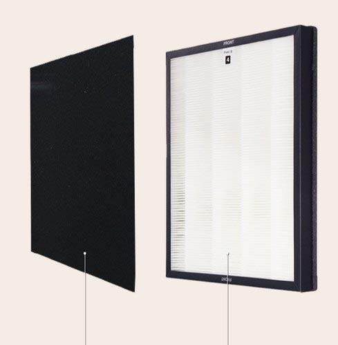 FRENCHFIL Philips AC4103 CARBON & AC4104 HEPA Compatible Set for Philips AC4025 Air Purifiers, White