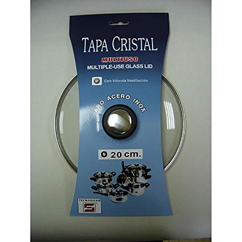 Tapa Bateria Cocina 20Cm Valvula Ventilacion Aro Inox-Cristal - Tecnhogar En Oferta Tapa Bat Cocina 20Cm Valv.ventil. Aro Inox-Cristal Tecnhogar