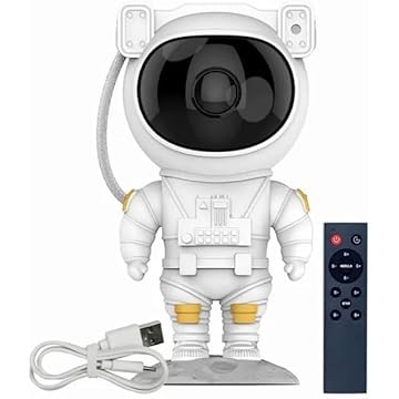 Projetor de luz da galáxia do astronauta - Projetor de céu estrelado de astronauta | Night Light com céu estrelado e controle remoto, estimula a imaginação e a criatividade das crianças