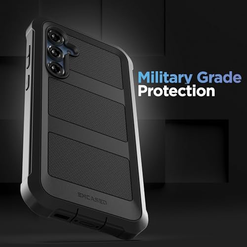 Encased FS403HL Falcon Designed For Samsung Galaxy A15 5G Case With Tempered Glass Screen Protector And Belt Clip Holster thumb #6