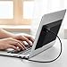 3-Pockets Mouse Holder for Laptop Stick on, Adhesive Mouse Pouch for Laptop, External Hard Drive Accessory Storage Sleeve Pocket for Mouses HDD SSD USB Drive Cables