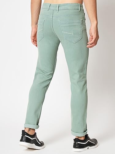 Image of KARGEENS Men Kargeens Men's Jeans Pant Slim Fit Stretchable Casual Wear Low Rise Cotton Blend Denim