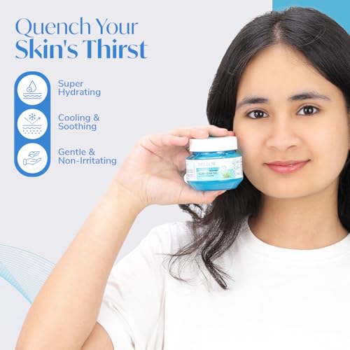 Meglow Summer Skin Care Combo – Transparent + Kesar Chandan Aloe vera Gel for Face, Body & Hair Care | Deep Hydration, Ayurvedic Blend | Vegan, Paraben-Free | Skin & Hair Nourishment | 100gm X 2