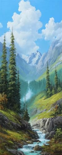 Peinture Diamant 5D Grand Format 80x160cm Broderie Diamant Paysage Forêt Fluviale LR1187