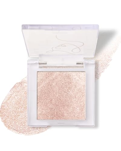 Paleta de sombras de ojos con purpurina, sombra de ojos y resaltador, resistente al agua y duradera, textura fina de perlas, maquillaje metálico brillante, para mujeres y niñas-07