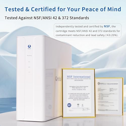 Image of Ontulor S3OP Reverse Osmosis System 9 Stage Water Filter Reduces PFAS, PFOA /PFOS, TDS, Lead, Chlorine, Bad Taste & Odor NSF /ANSI 42 Certified TDS Meter Included(S3OP-with Tank System)