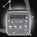 Retoo Bluetooth Lautsprecher mit FM Radio, LCD Mini Tragbar 5x5x5 cm, 3W Leistung, DC/USB/AUX/TF Eingänge, Mini Jack 3,5mm, Mp3 Rekorder, LED-Beleuchtung, Ausziehbare Antenne