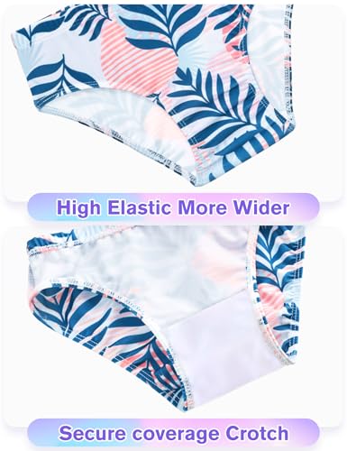 Image of Girls Swimsuit 3 Piece Sleeveless Bathing Suit Sets with Skirt Swimwear Rash Guard for Kids Beach UPF 50+ Sun Protection