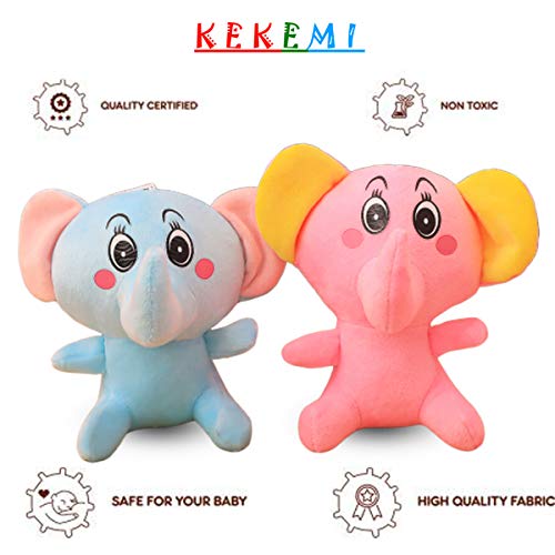 Image of KEKEMI Non-Toxic Hugable Cute Stuff Teddy Bear Soft Toys for Kids /Gift, Size 7 Inches (Pack of 2)
