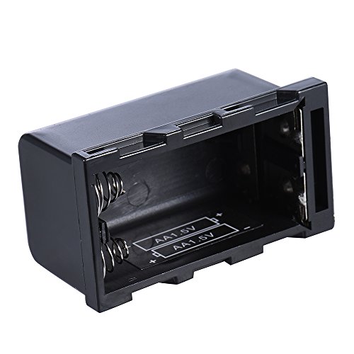 Mainstayae 4pcs NP-F750 AA Bateria Battery Case Titular Poder como NP-F750 Bateria Série de LED Luz