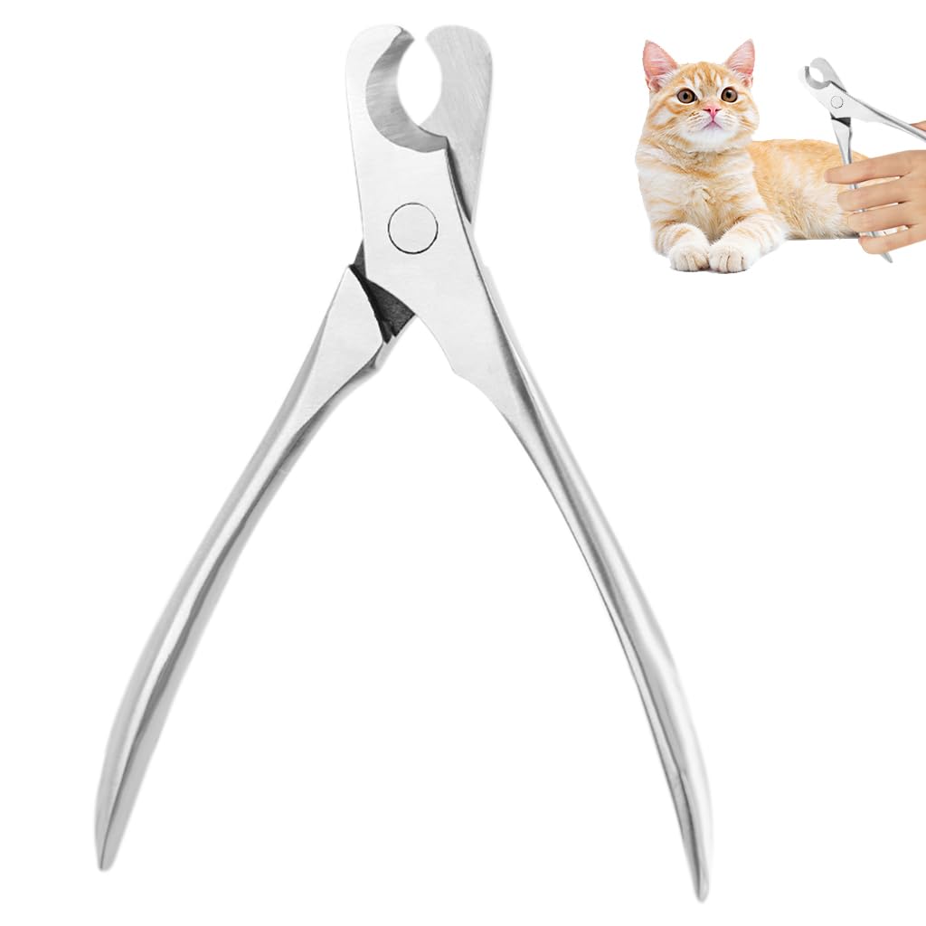Qpets® Cat Nail Cutter Dog Nail Clipper, Cat Nail Cutter for Persian Cat, Stainless Steel Pet Nail Clipper for Dogs Cats Labor Saving Spring Loaded Cat Dog Nail Clipper Trimmer - 5 Inches (B0D5D2LMCT) Amazon Price History, Amazon Price Tracker