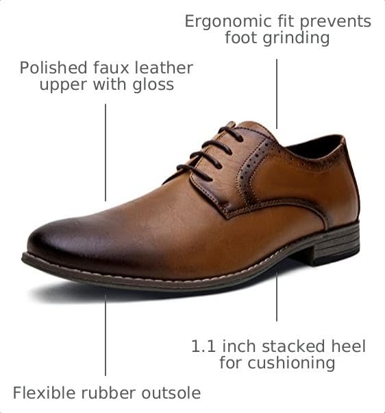 Image of Jousen Men's Dress Shoes Oxford Classic Formal