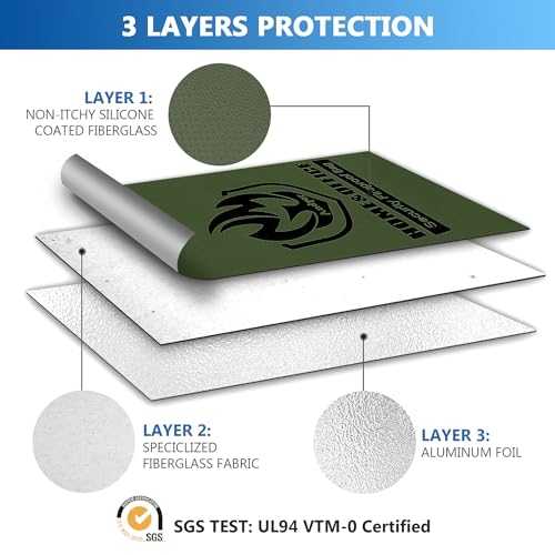 Image of Andyer 2 Pockets Fireproof Document Bag (15 inchx11 inch), Protect Values from Fire