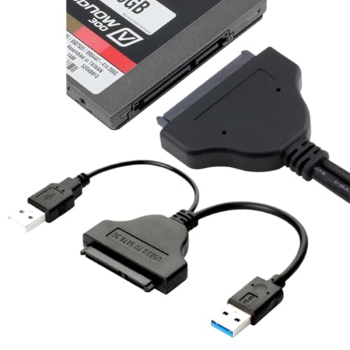 Cable adaptador USB 3.0 a SATA 22 pines para disco duro miniatura 2