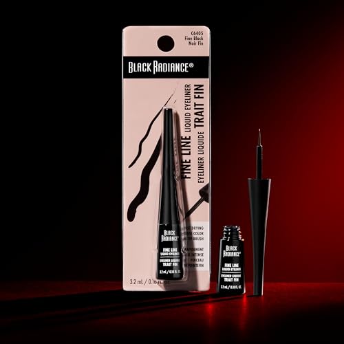 Black Radiance Delineador Líquido Fino Negro 0.12 oz miniatura 7