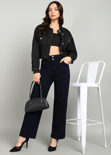 Image of Nifty Women's Denim Stretchable 2-Button Straight Fit Jeans