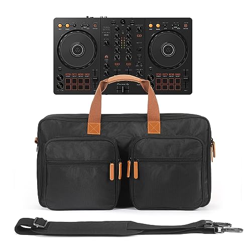 OUKNAK Funda protectora de almacenamiento, bolsa de mano para Pioneer DJ DDJ-FLX4/DDJ-REV1, funda de transporte de viaje para Numark Mixtrack Platinum FX, funda de transporte acolchada para