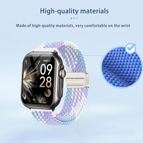 Correa de nylon para reloj RUXINGX G62 ajustable violeta miniatura 3
