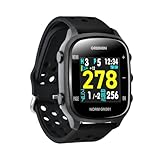 GreenOn（グリーンオン）ザ・ゴルフウォッチ ノルムⅡ プラス ※みちびきL１S対応 カラー液晶 THE GOLF WATCH NORM Ⅱ Plus/ノルム GN301 グリーンアンジュレーション表示 (新モデル（NORM GN301）, ブラック)