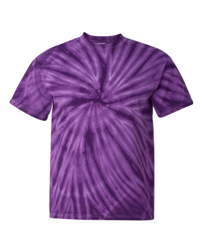 Adult one-color vat-dyed cyclone tee. (Purple) (Large)