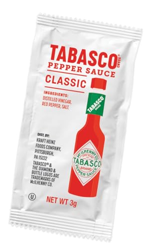 TABASCO® Brand Pepper Sauce Single Serve Packet (0.11 oz Packets, Pack of 200)