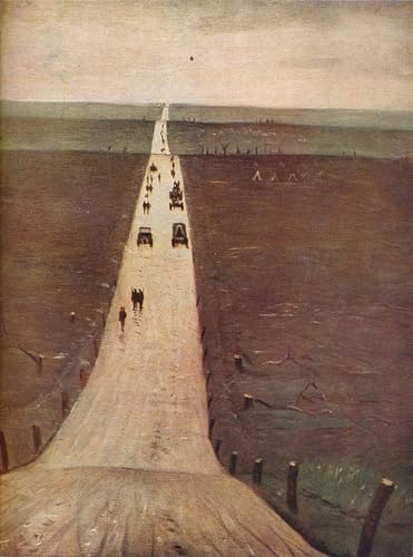 Affiche Nevinson la route d'Arras à Bapaume pour habiller un grand mur