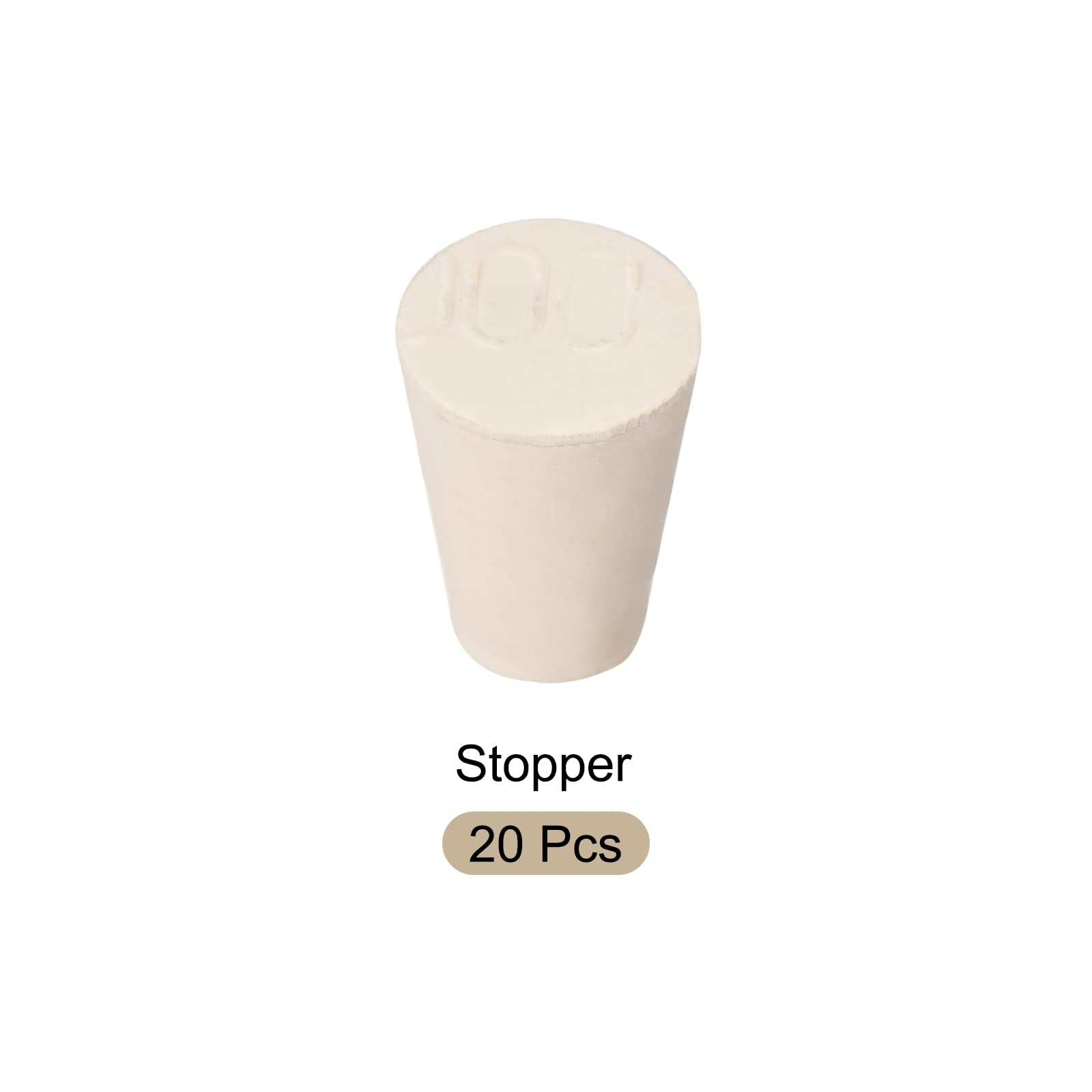 Tapones De Silicona Para Tubos De Laboratorio - Diámetro 46-56 Mm, Blanco, Sellado Hermético