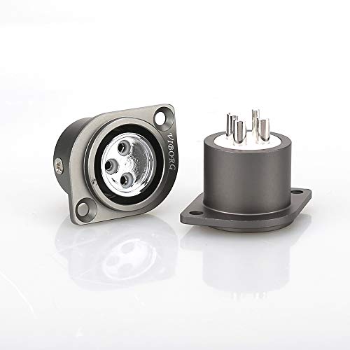 Conector XLR hembra con recubrimiento en rodio miniatura 7