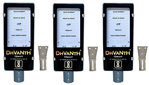 Image of DHVANTH LED 50 W Outdoor Waterproof Street Light with Osram LED, Aluminum Body, IP 65 Driver for Outdoor use. (Sun 72W P-3)