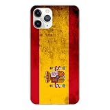 1001COQUES Carcasa de teléfono compatible con iPhone 11 Pro, diseño de bandera de España, impreso en Francia, funda blanda de silicona, funda protectora.