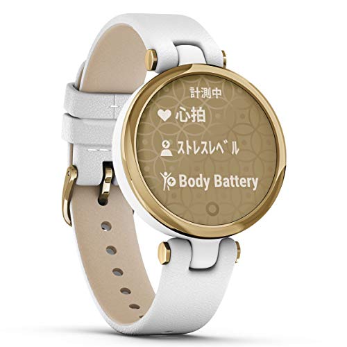 ガーミン Lily Classic White Leather/Light Gold 小