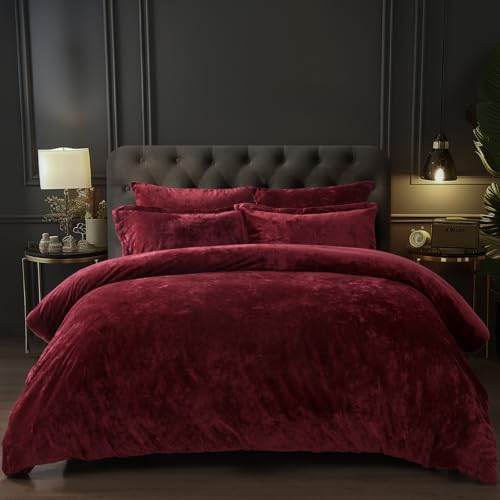 PHF Crushed Velvet Comforter Set