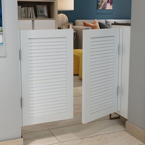 Puerta batiente de madera maciza para tabiques de baño, tamaño personalizable, diseño vintage