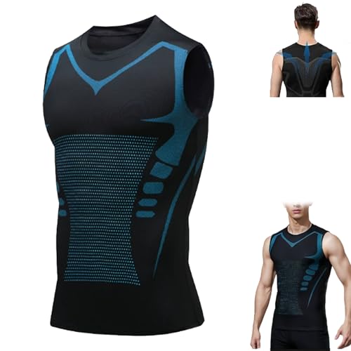 Sculptix Compression Tank, Ironfit V2 Compression Shirt Men, Tummy Control Shape Vest to Feel The Confidence