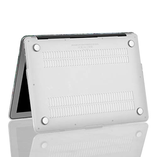 Idonzon Case For Macbook Air 13 Inch (Model: A1466/A1369, 2010-2017 Release), 3D Effect Matte Clear See Through Hard Cover Only Compatible Older Version Mac Air 13.3 Inch - Cactus Pattern #TOP6