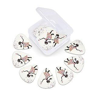 Girl Dance Butterfly Lot de 12 médiators pour guitare électrique, basse, ukulélé 0,46 mm/0,71 mm/0,96 mm d’épaisseur - Les Beatles, Paul McCartney, John Lennon, RIngo Starr, George Harrison Girl Dance Butterfly Lot de 12 médiators pour guitare électrique, basse, ukulélé 0,46 mm/0,71 mm/0,96 mm d'épaisseur – Image 6