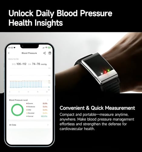 Image of elixir SENSE AI Health & Fitness Tracker | Advanced 24 /7 HRV, ECG, SpO₂, BP, Skin Temp Monitoring | Sleep, Stress & Activity Tracking | Body Composition Analysis | Recovery & Wellness Guidance (Onyx)