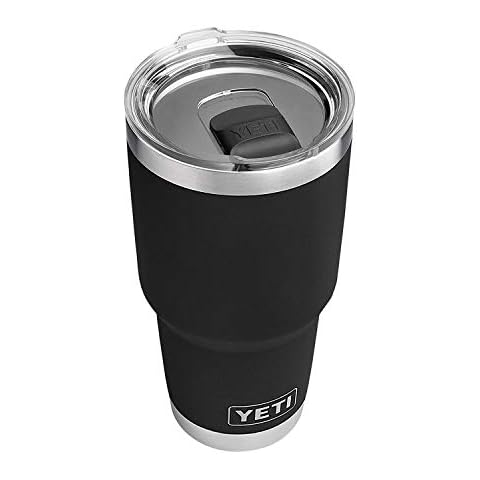 YETI Rambler 30 oz Stainless Steel Vacuum Insulated Tumbler w/MagSlider Lid, Black Cover