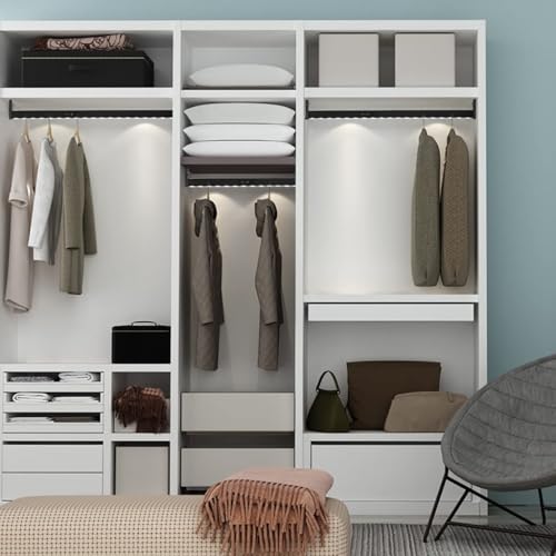 Dressing sombre et encombré ? Rail de garde-robe LED extensible - 5