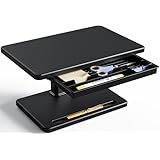 Fydeamer モニター台 PCモニタースタンド 高さ調整 ディスプレイ台 引き出し付き ディスプレイスタンド パソコン台 安定 滑り止め 姿勢改善 卓上収納 文具収納