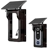 Aceele Cubierta para Videoportero Inteligente Inalámbrico con Panel Solar, Protector de Plástico para Timbre con Cable Tipo-C, Protector Impermeable para Timbre Apta para Todos los Modelos de Timbre