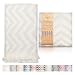 Mebien Turkish Beach Bath Towel Peshtemal-Luxury Prewashed Cotton Blanket Ocean L. Grey 33x66inches