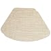 Set of 2 Cream/Tan Wipe Clean Wedge-Shaped Placemats for Round Tables