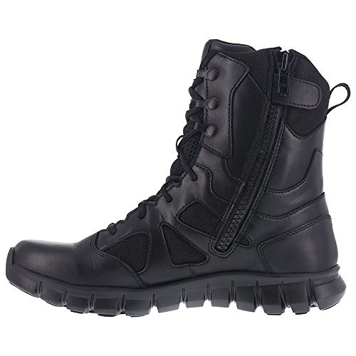 Reebok mens Sublite Cushion 8" Military Tactical Boot, Black, 8 US4